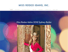 Tablet Screenshot of missrodeoidaho.com